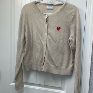 Small Old Navy knit heart cardigan